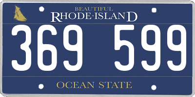 RI license plate 369599