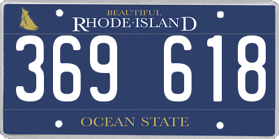 RI license plate 369618