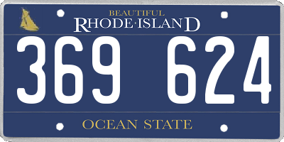 RI license plate 369624