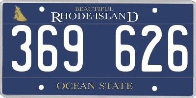 RI license plate 369626