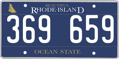 RI license plate 369659