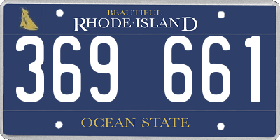 RI license plate 369661