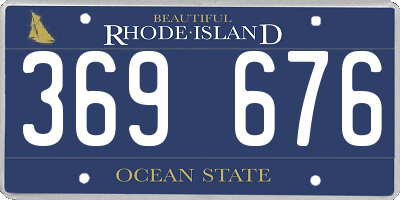 RI license plate 369676