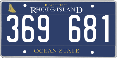 RI license plate 369681