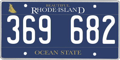 RI license plate 369682