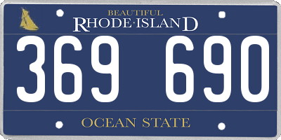 RI license plate 369690