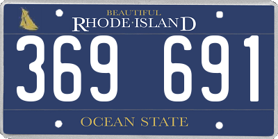RI license plate 369691