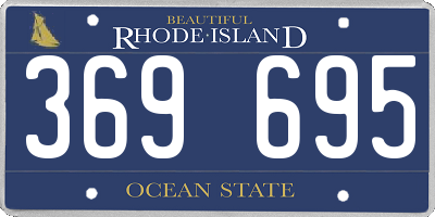 RI license plate 369695