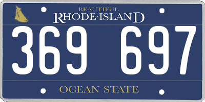 RI license plate 369697