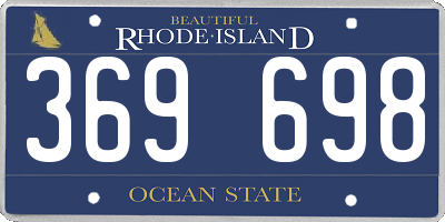 RI license plate 369698