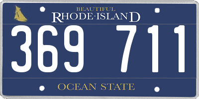 RI license plate 369711