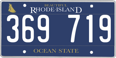 RI license plate 369719
