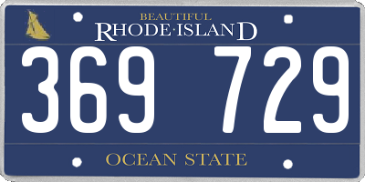 RI license plate 369729