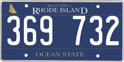 RI license plate 369732