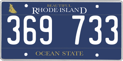RI license plate 369733