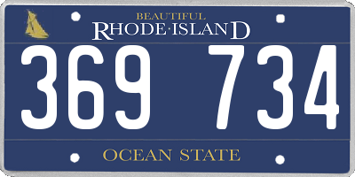 RI license plate 369734