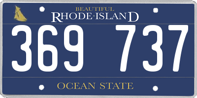 RI license plate 369737