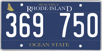 RI license plate 369750