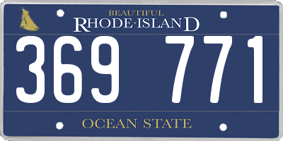 RI license plate 369771