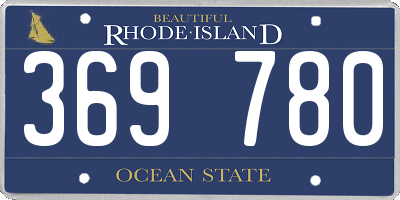 RI license plate 369780