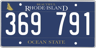 RI license plate 369791