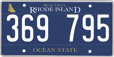 RI license plate 369795