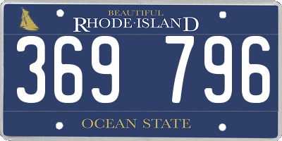 RI license plate 369796