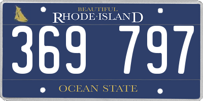 RI license plate 369797