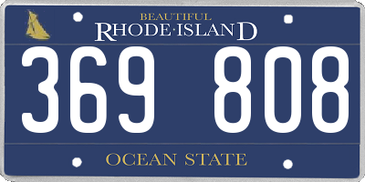 RI license plate 369808