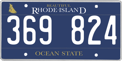RI license plate 369824