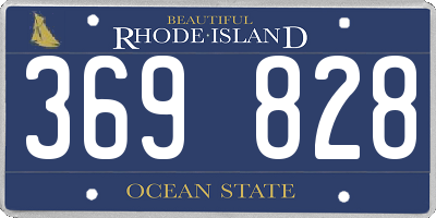 RI license plate 369828