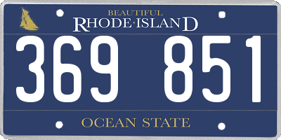 RI license plate 369851