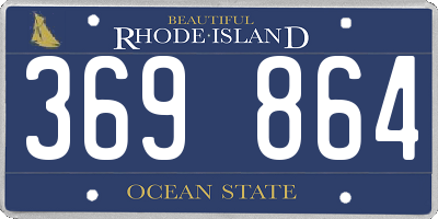 RI license plate 369864