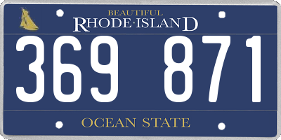 RI license plate 369871