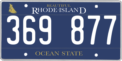 RI license plate 369877