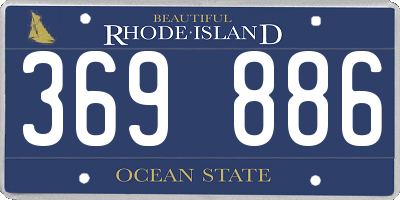 RI license plate 369886