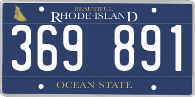 RI license plate 369891