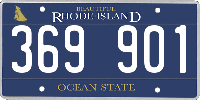 RI license plate 369901