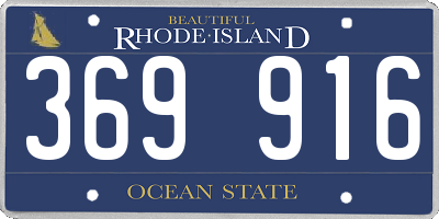 RI license plate 369916