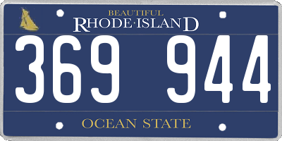 RI license plate 369944