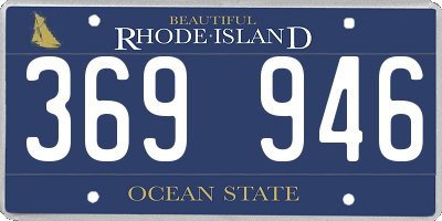RI license plate 369946