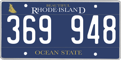 RI license plate 369948