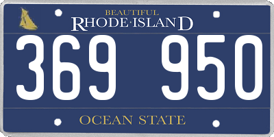 RI license plate 369950