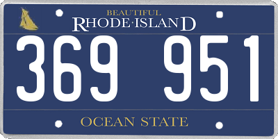 RI license plate 369951