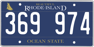 RI license plate 369974