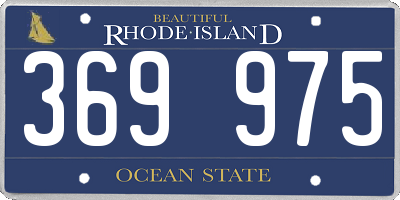 RI license plate 369975