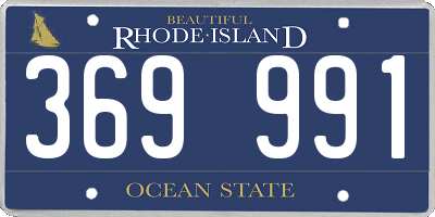 RI license plate 369991