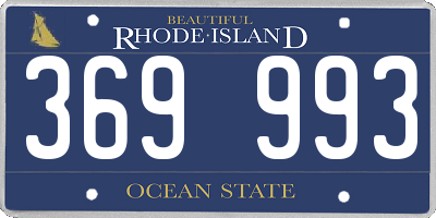 RI license plate 369993