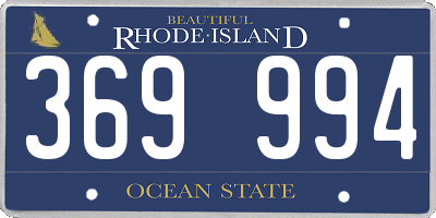 RI license plate 369994