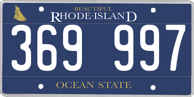 RI license plate 369997